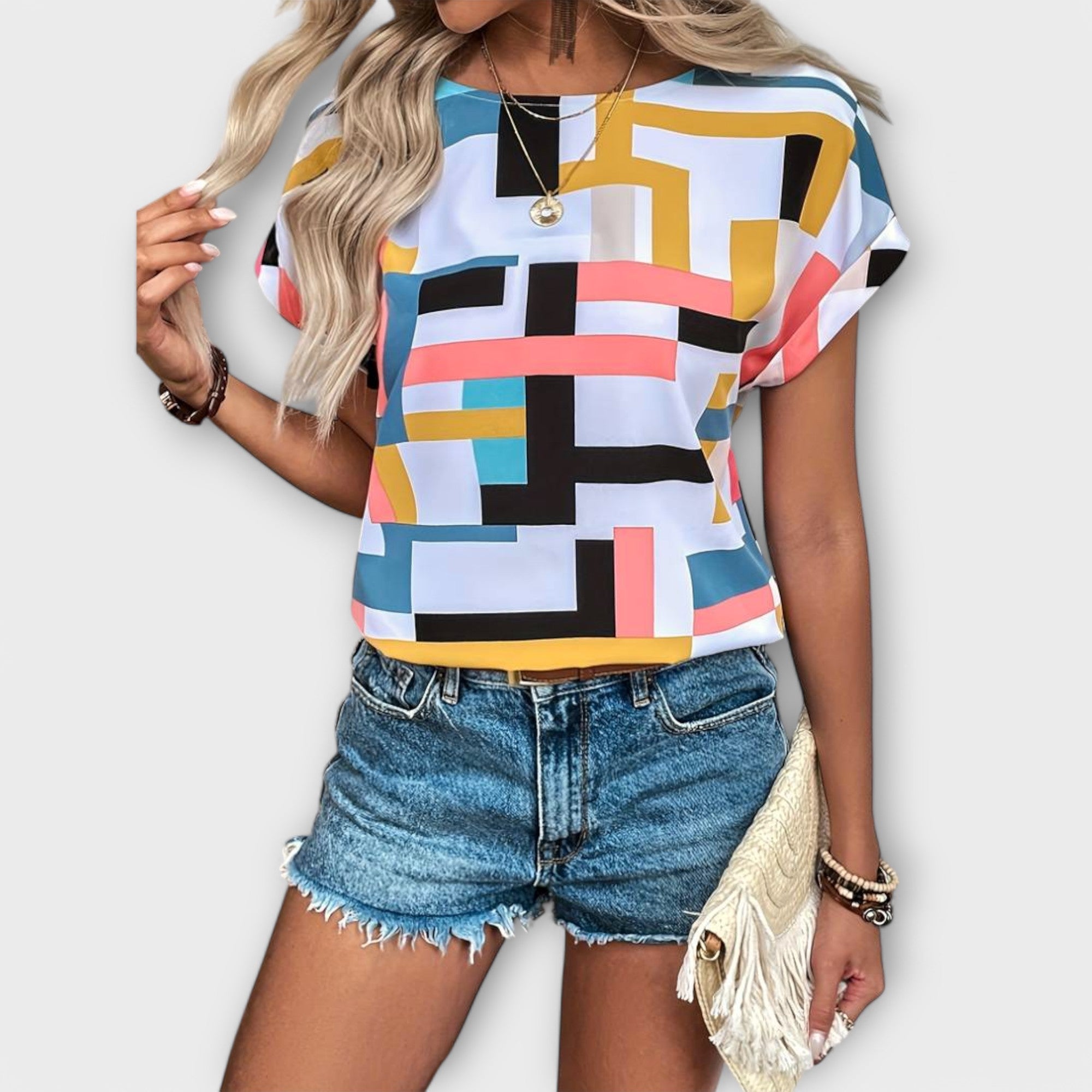 Monica - Blusa de manga corta