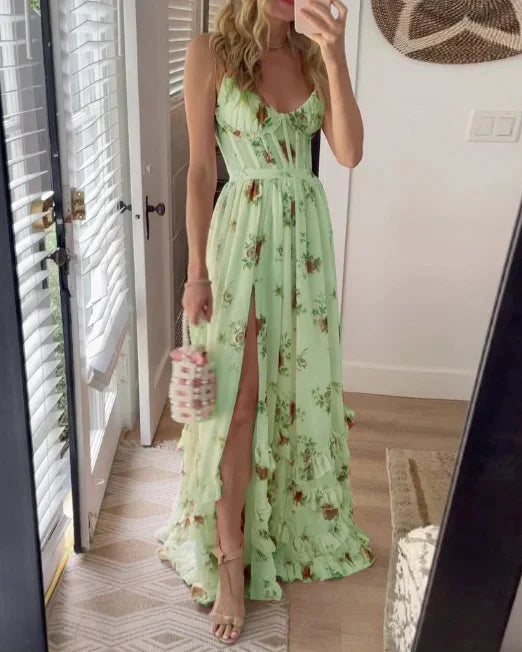 Susana - Vestido Midi con Estampado Floral