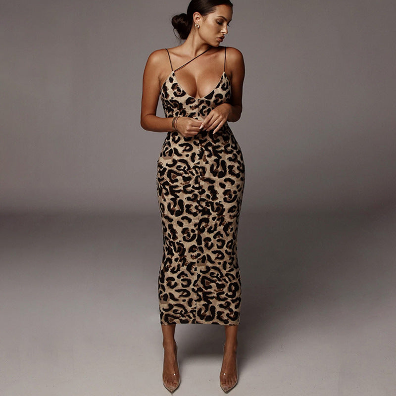 Leticia - Vestido Leopardo Ajustado Sexy