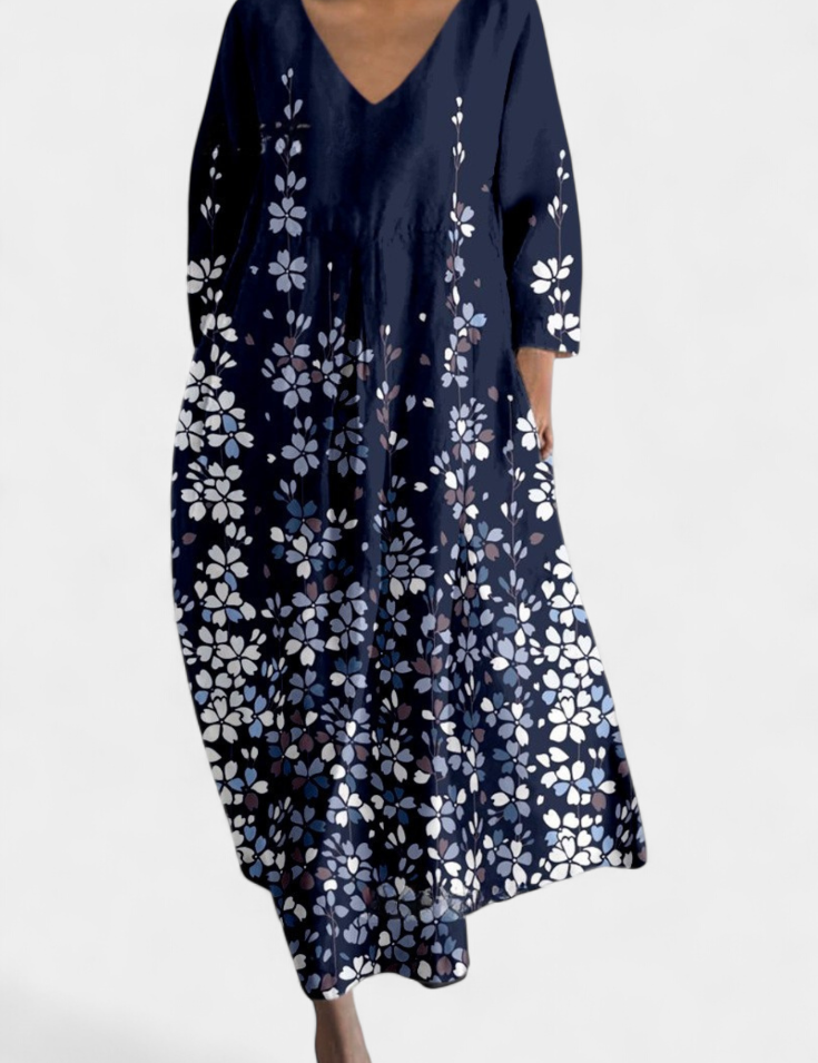 Ana - Vestido Fluido con Estampado