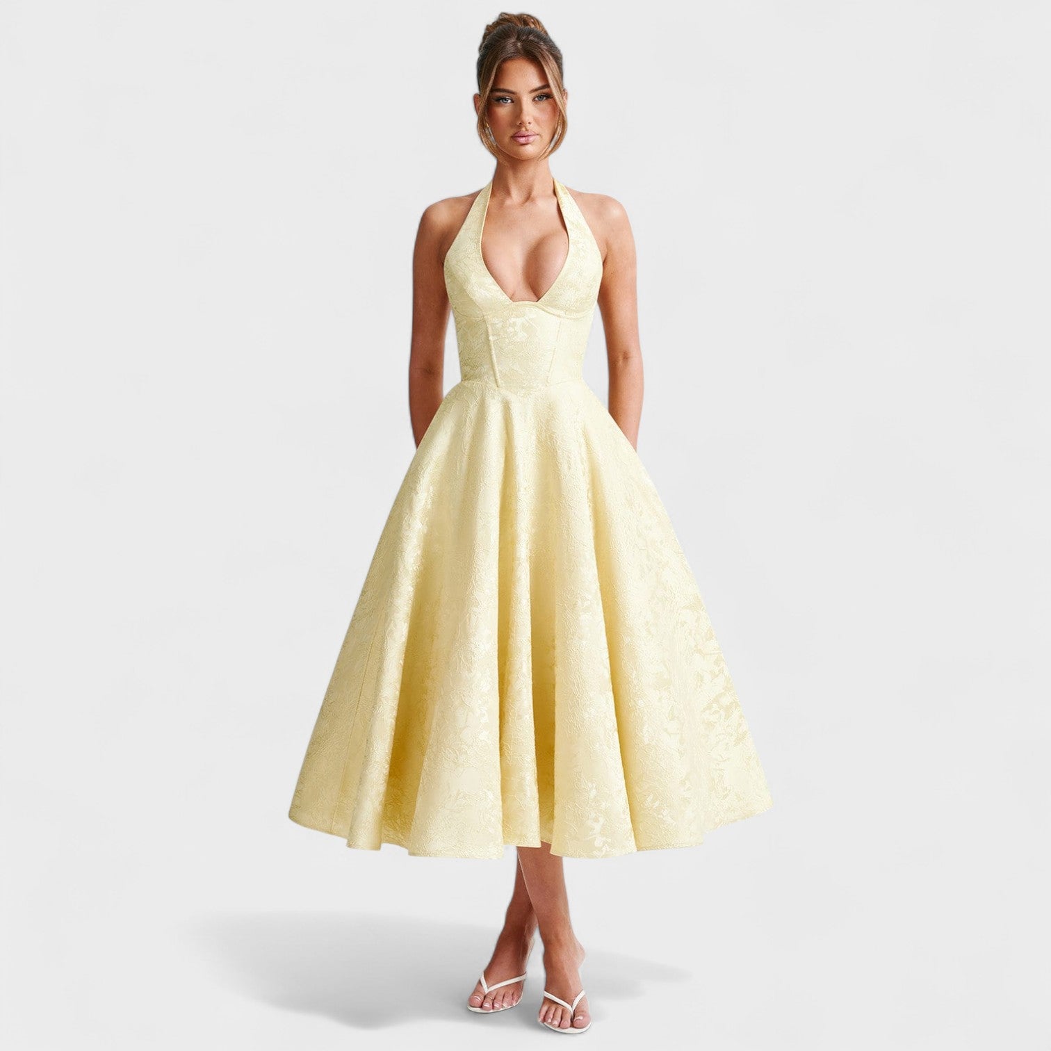 Julia - Vestido midi con corsé