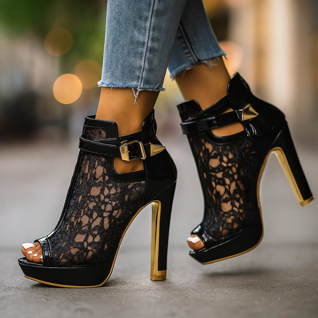Liliana - Tacones con Encaje