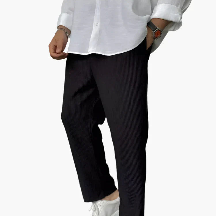 Javier - Pantalones Plisados Relax Fit para Hombre