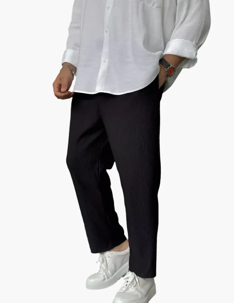 Javier - Pantalones Plisados Relax Fit