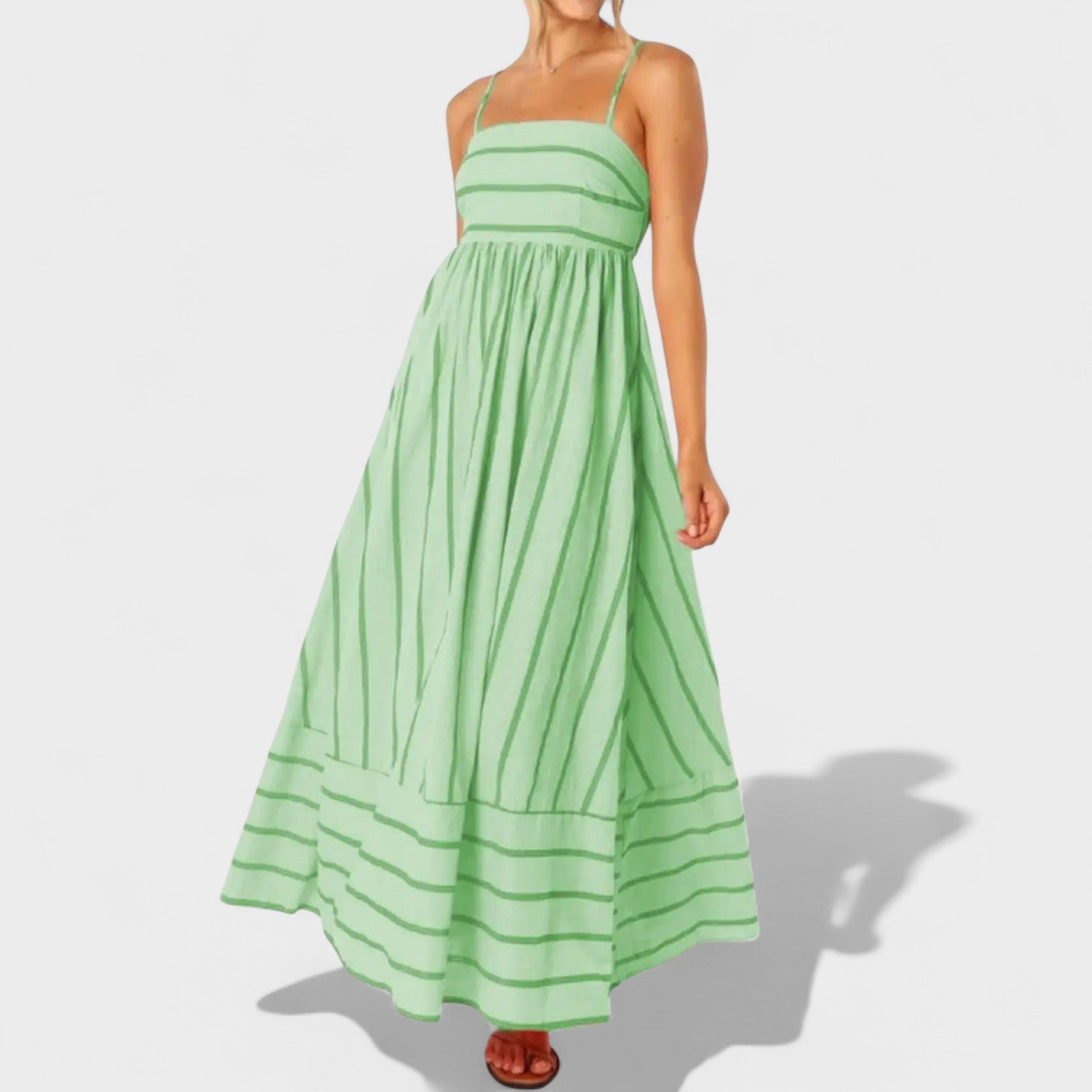 Pilar - Vestido largo a rayas