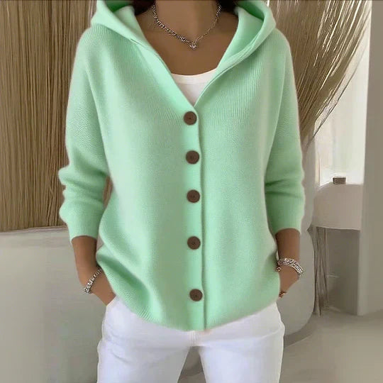 Felicia - Cárdigan moderno con capucha
