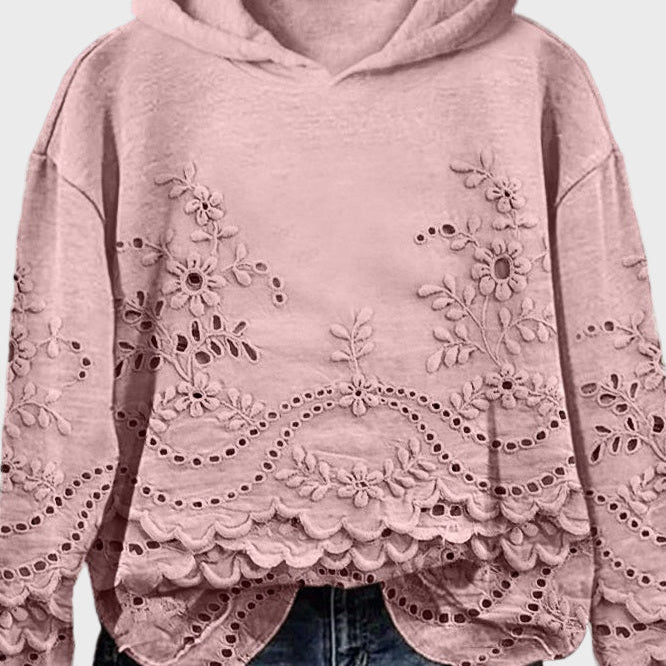 Lara - Sudadera con Capucha de Encaje