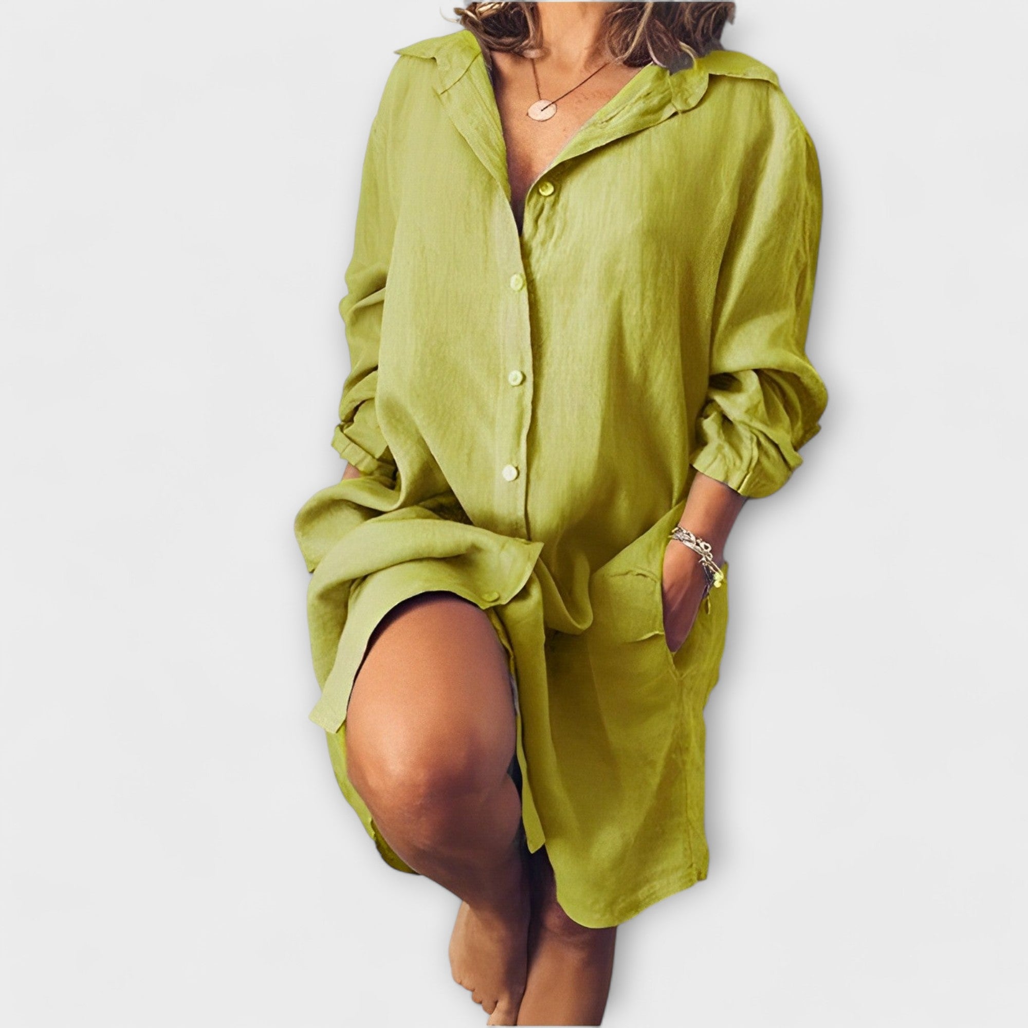 Clara - Blusa Casual de Lino