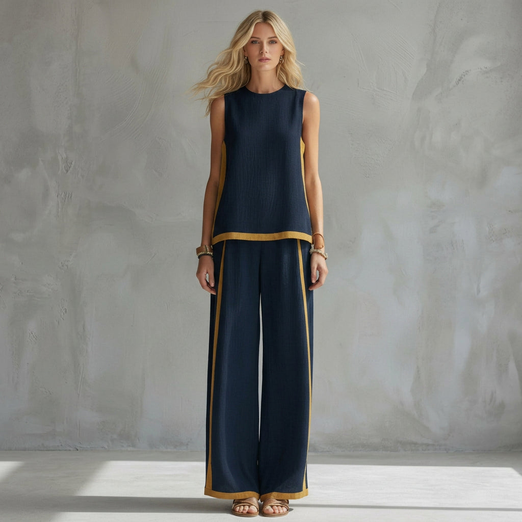 Tereza - Conjunto Elegante de Lino