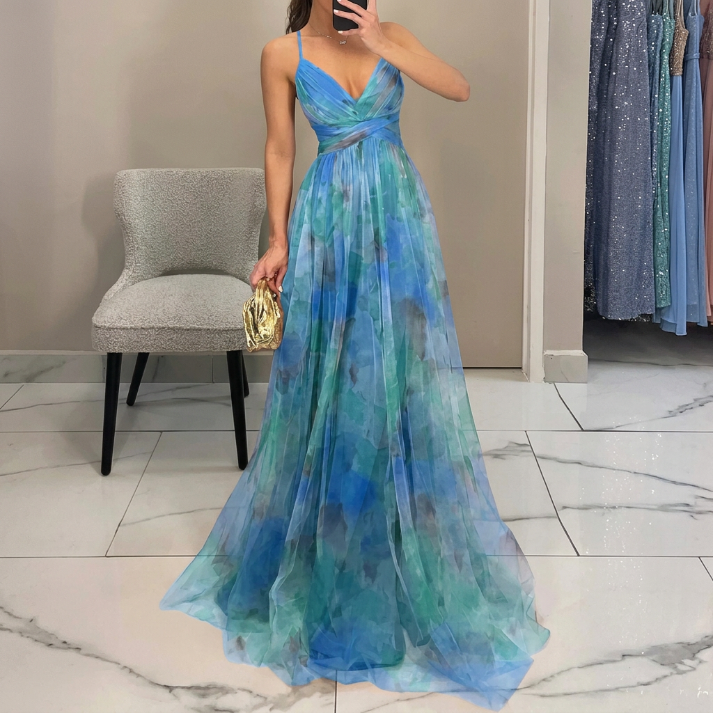 Margarita - Vestido Maxi Con Estampado Floral