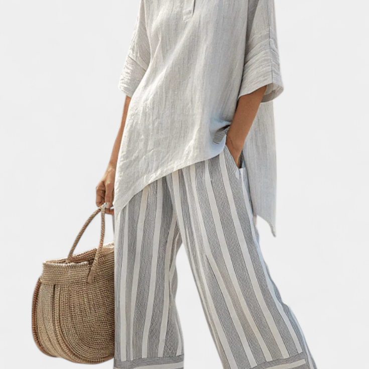 Paula - Conjunto Blusa Asimétrica