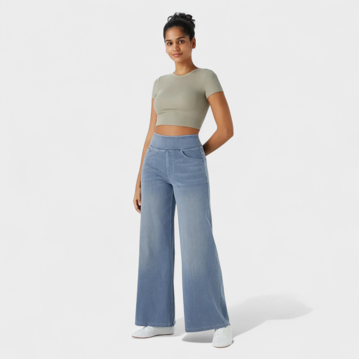 Isabel - Pantalones Vaqueros de corte ancho