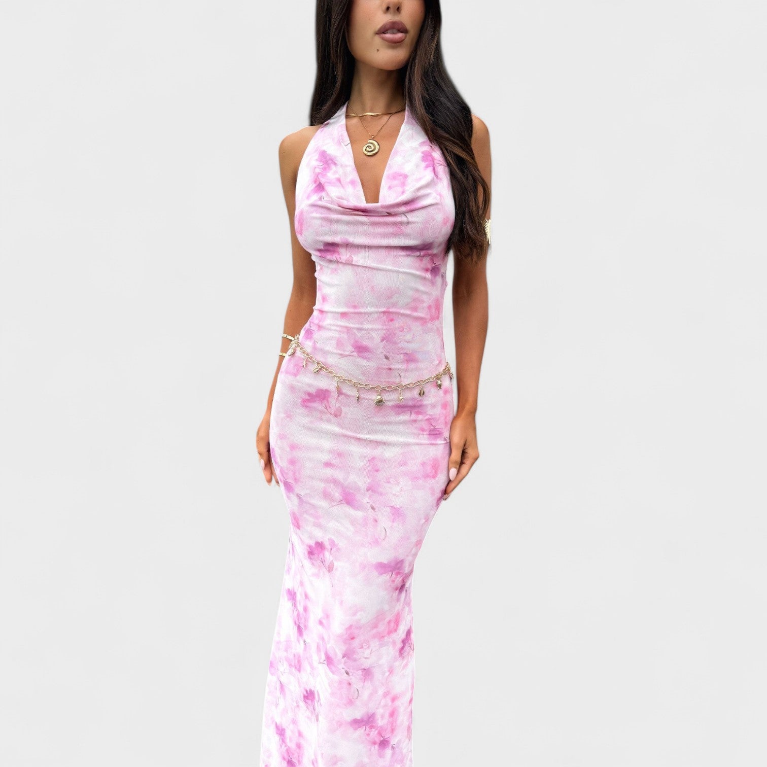 Raquel - Vestido Floral Rosa