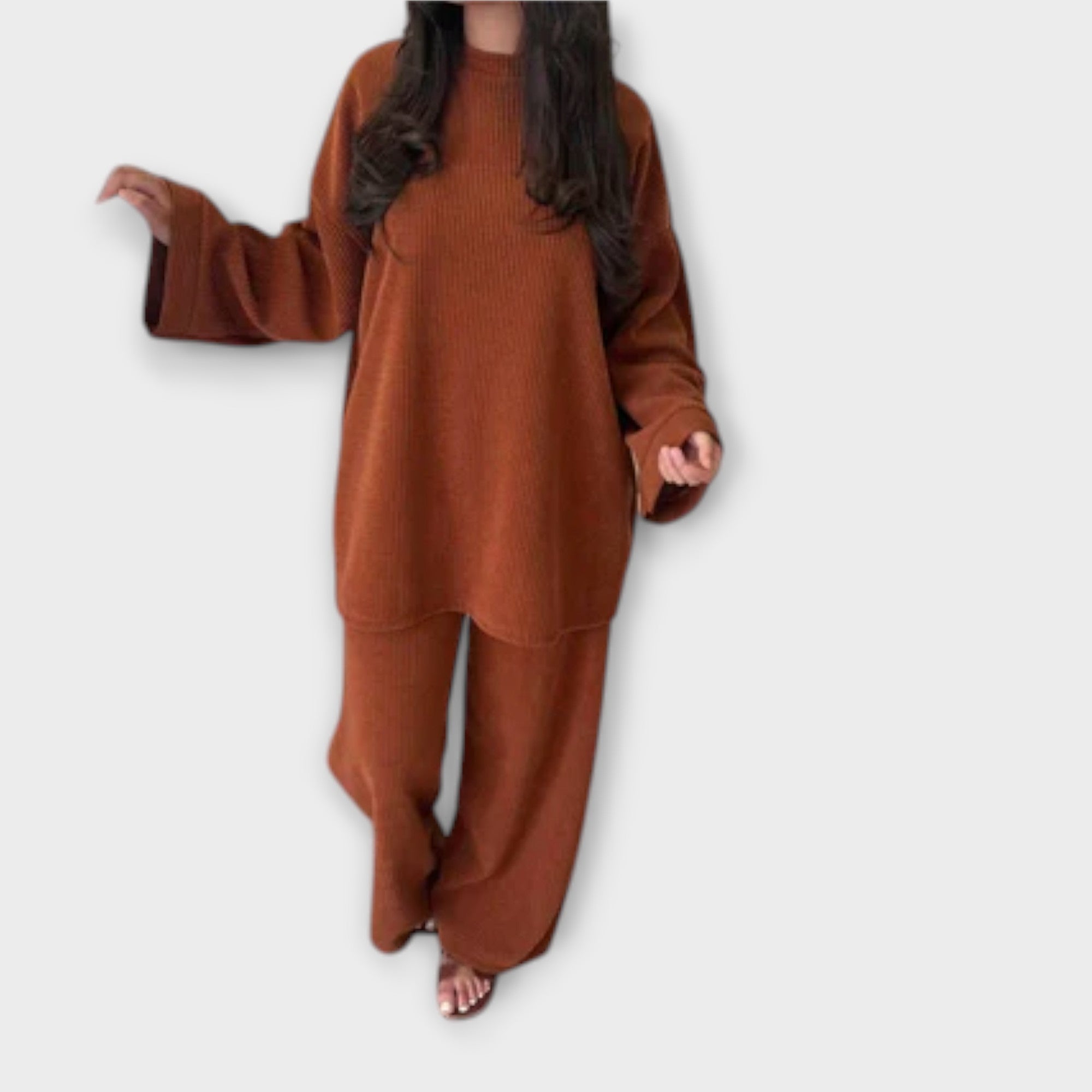 Eliza - Conjunto Plus Size Acanalado