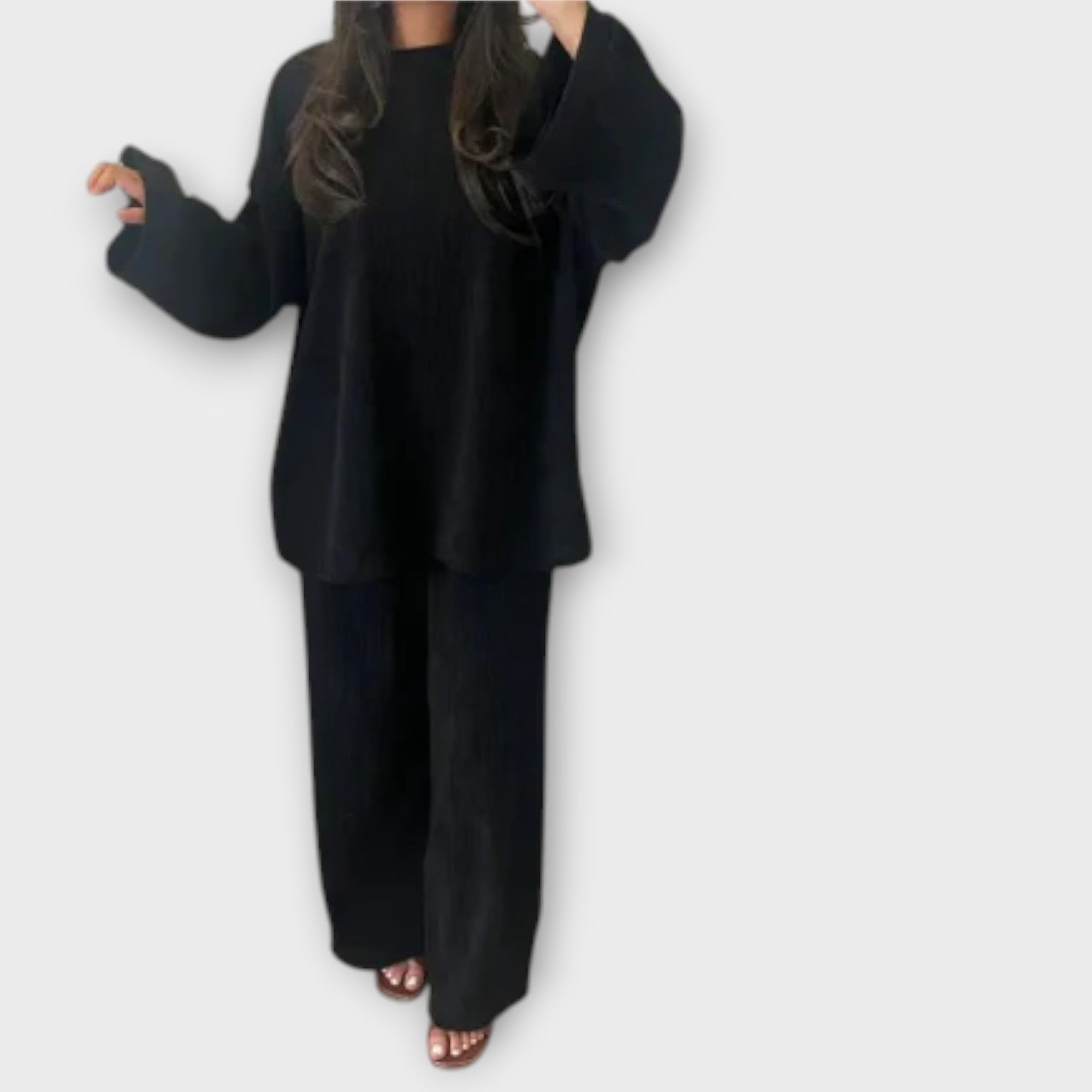 Eliza - Conjunto Plus Size Acanalado