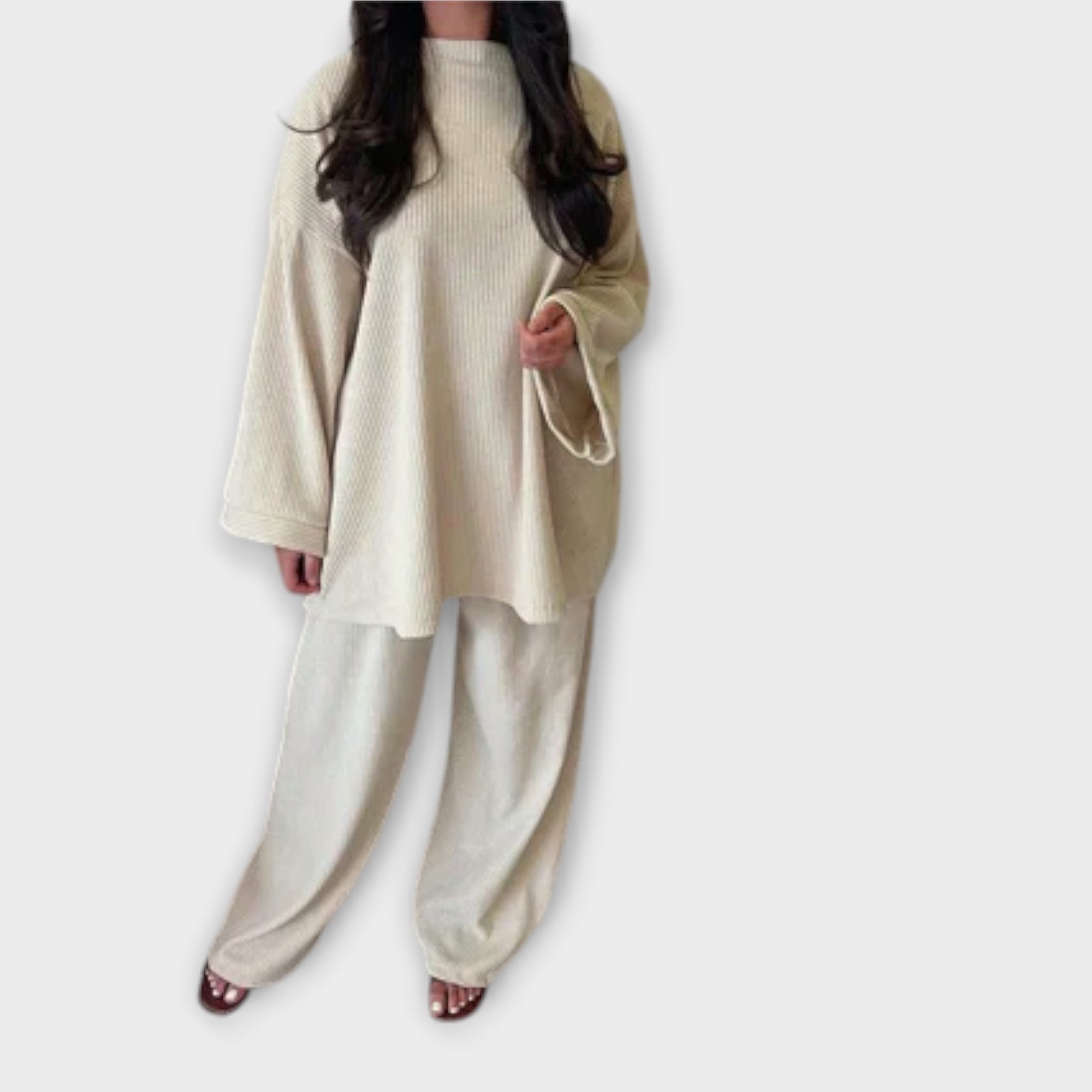 Eliza - Conjunto Plus Size Acanalado
