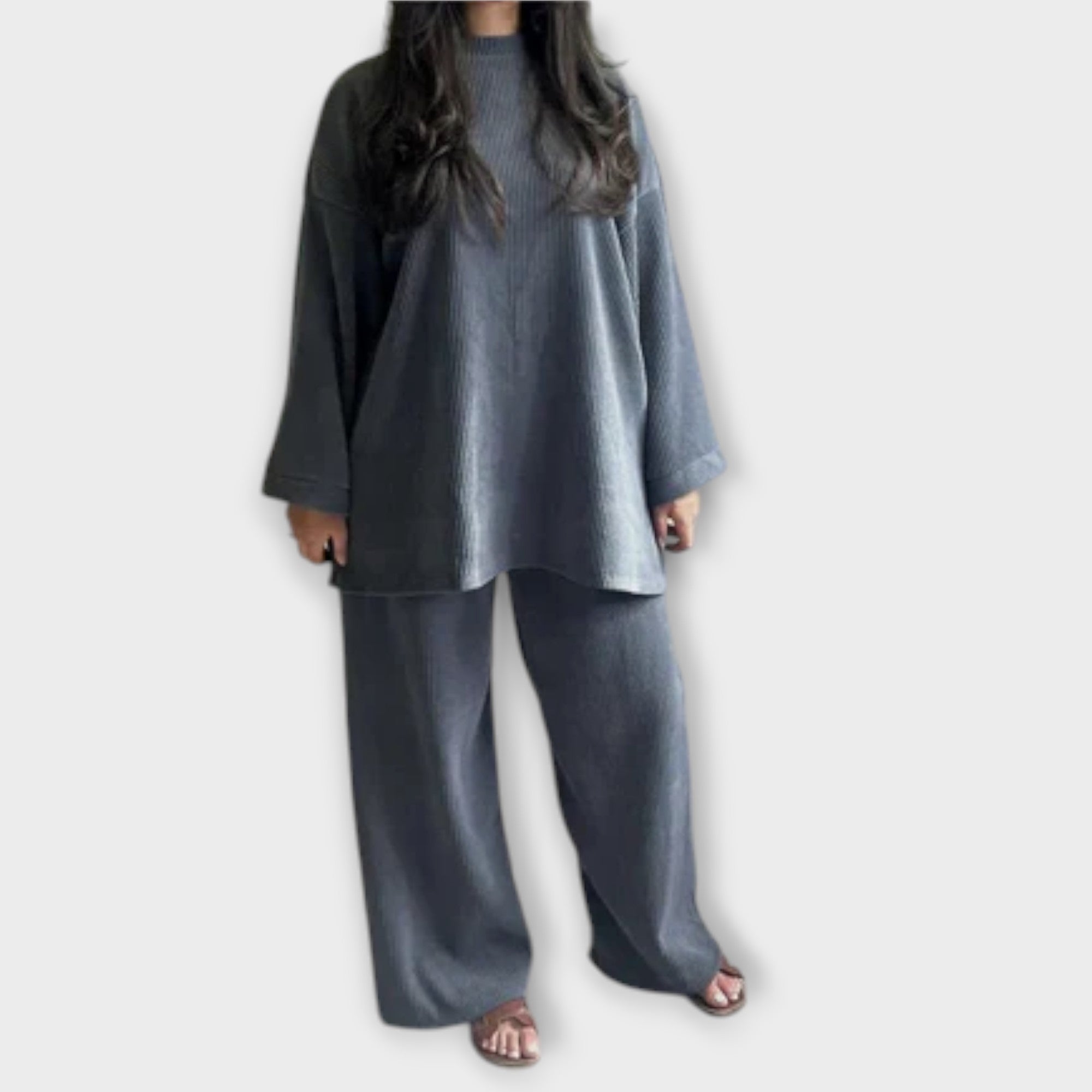 Eliza - Conjunto Plus Size Acanalado