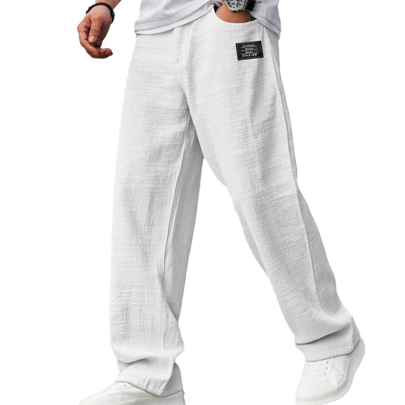 Raul - Pantalones Ligeros de Pierna Recta