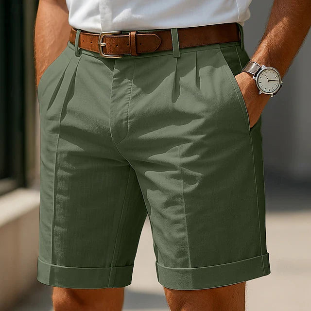 Jorge - Pantalones Cortos Chinos Plisados