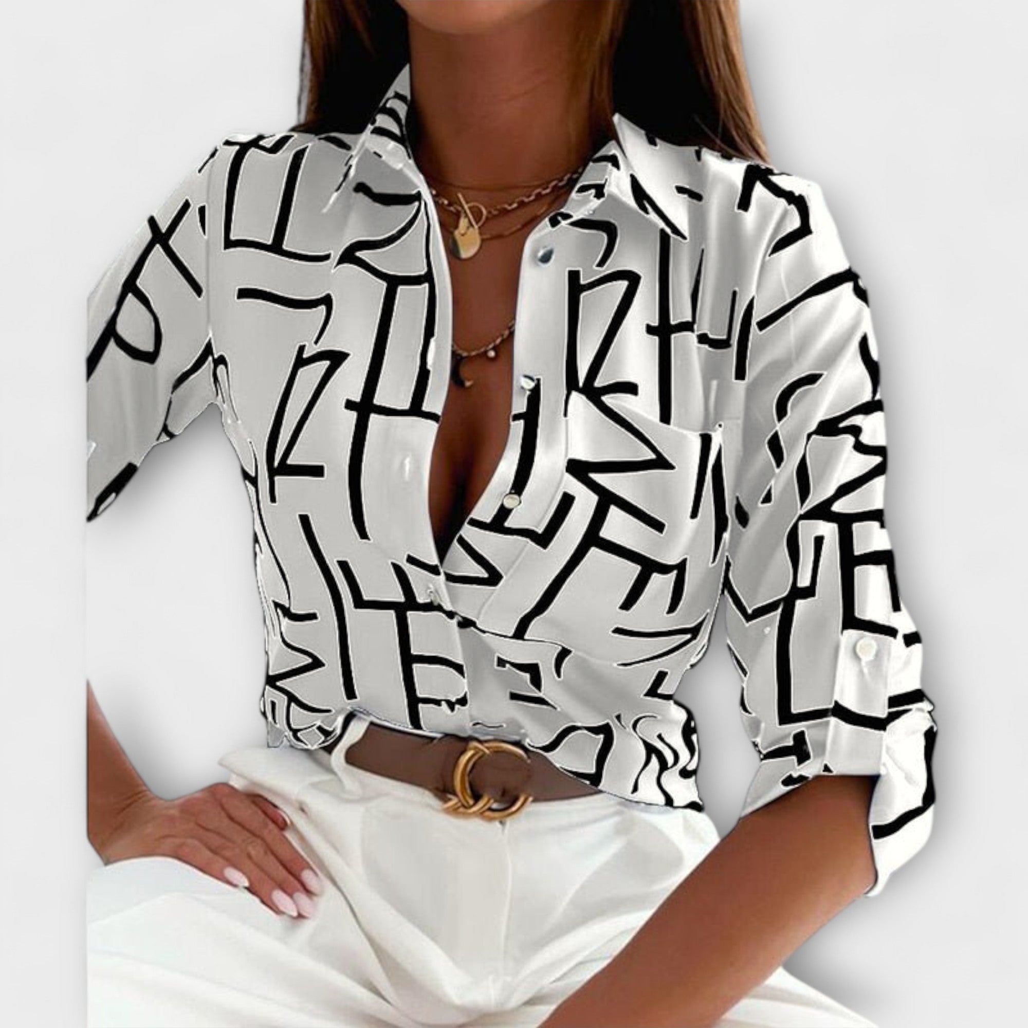 Leonor - Blusa de Cuello Clásico