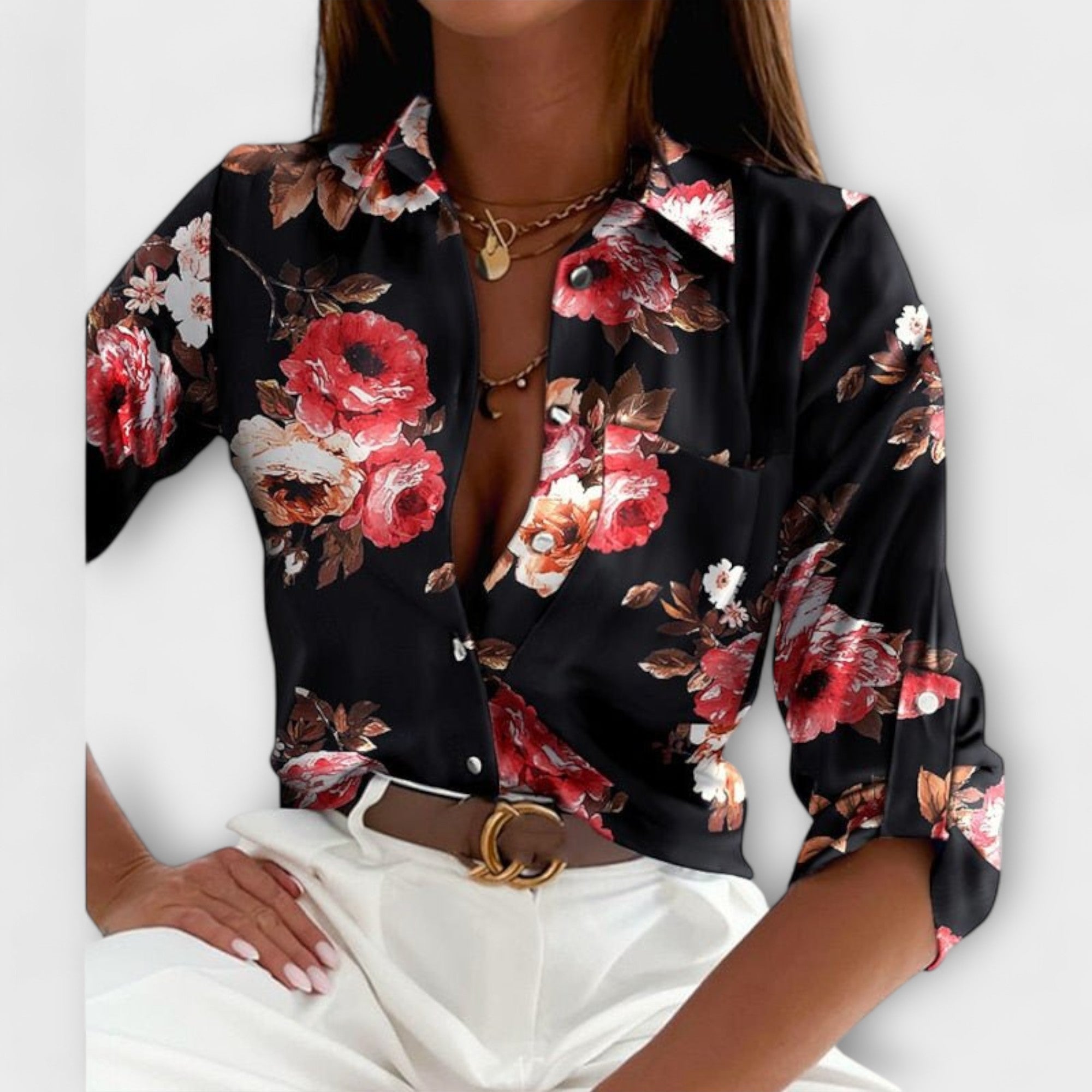 Leonor - Blusa de Cuello Clásico