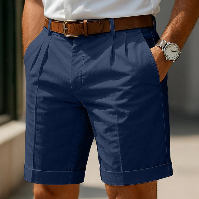 Jorge - Pantalones Cortos Chinos Plisados